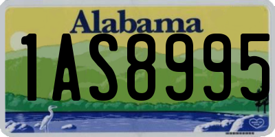 AL license plate 1AS8995