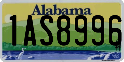 AL license plate 1AS8996