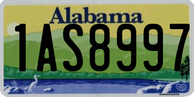 AL license plate 1AS8997