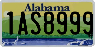AL license plate 1AS8999