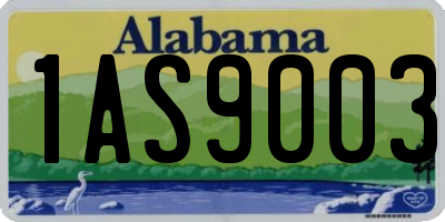 AL license plate 1AS9003