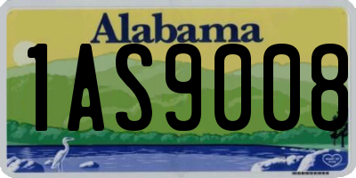 AL license plate 1AS9008