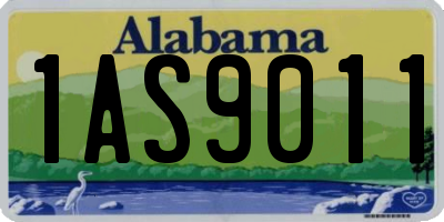 AL license plate 1AS9011