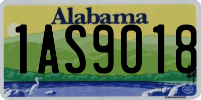 AL license plate 1AS9018