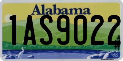 AL license plate 1AS9022