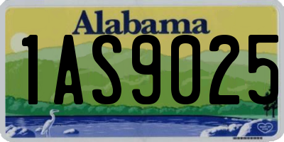 AL license plate 1AS9025