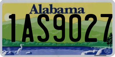 AL license plate 1AS9027