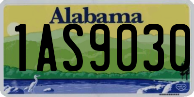 AL license plate 1AS9030
