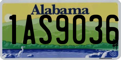 AL license plate 1AS9036