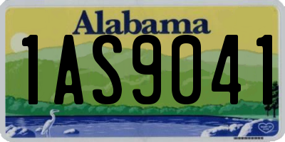 AL license plate 1AS9041