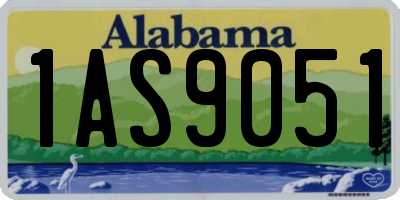 AL license plate 1AS9051
