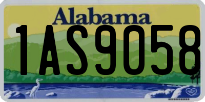 AL license plate 1AS9058