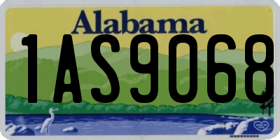 AL license plate 1AS9068