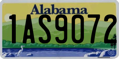 AL license plate 1AS9072