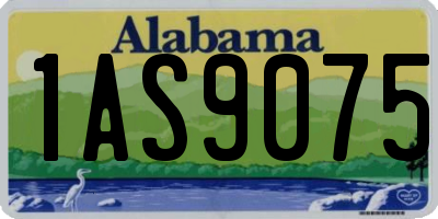AL license plate 1AS9075