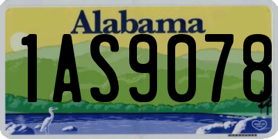 AL license plate 1AS9078