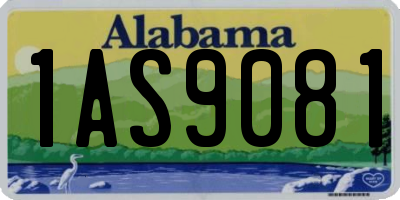 AL license plate 1AS9081