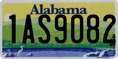 AL license plate 1AS9082