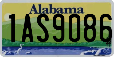 AL license plate 1AS9086