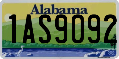 AL license plate 1AS9092