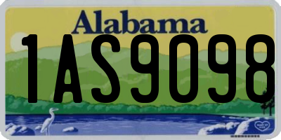 AL license plate 1AS9098