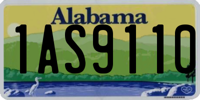 AL license plate 1AS9110