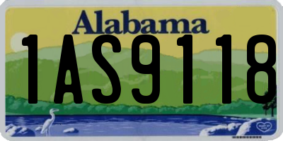 AL license plate 1AS9118