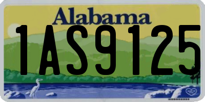 AL license plate 1AS9125