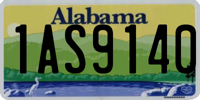 AL license plate 1AS9140