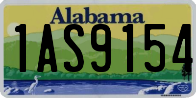 AL license plate 1AS9154