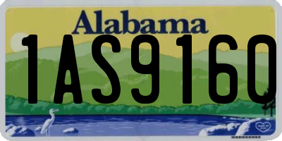 AL license plate 1AS9160