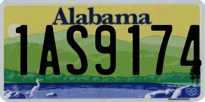 AL license plate 1AS9174