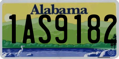 AL license plate 1AS9182