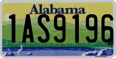AL license plate 1AS9196