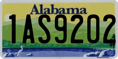 AL license plate 1AS9202