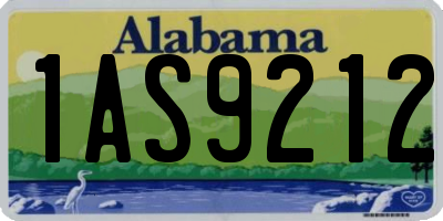 AL license plate 1AS9212
