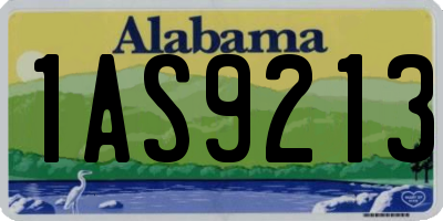 AL license plate 1AS9213