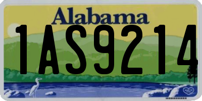 AL license plate 1AS9214