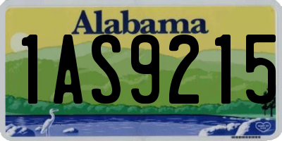 AL license plate 1AS9215