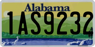 AL license plate 1AS9232