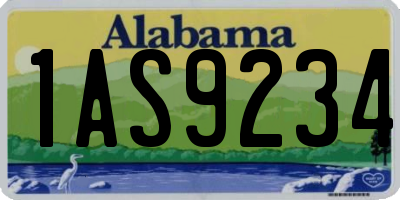 AL license plate 1AS9234