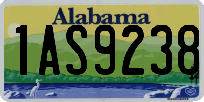 AL license plate 1AS9238