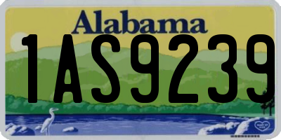 AL license plate 1AS9239