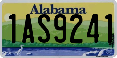 AL license plate 1AS9241