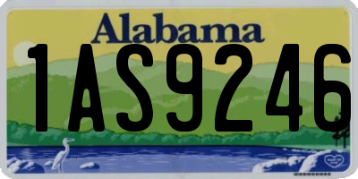 AL license plate 1AS9246