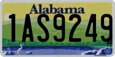 AL license plate 1AS9249