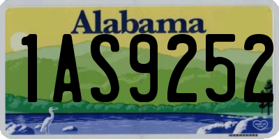 AL license plate 1AS9252