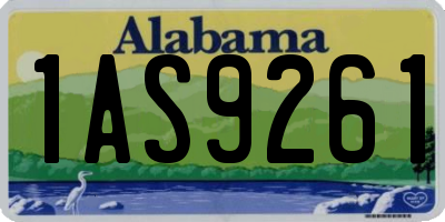 AL license plate 1AS9261