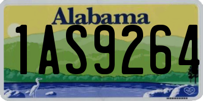 AL license plate 1AS9264