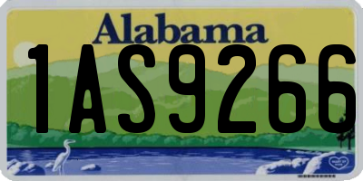 AL license plate 1AS9266
